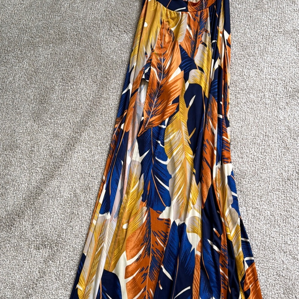 Women's Tropical Print Maxi Romper
